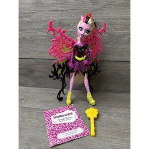 Monster High Freaky Fusion Bonita Femur Doll Skeleton Moth Figure With Wings